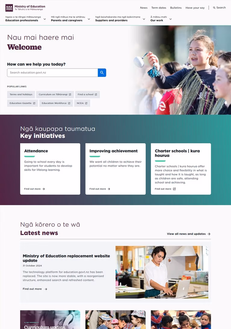NZ Education website